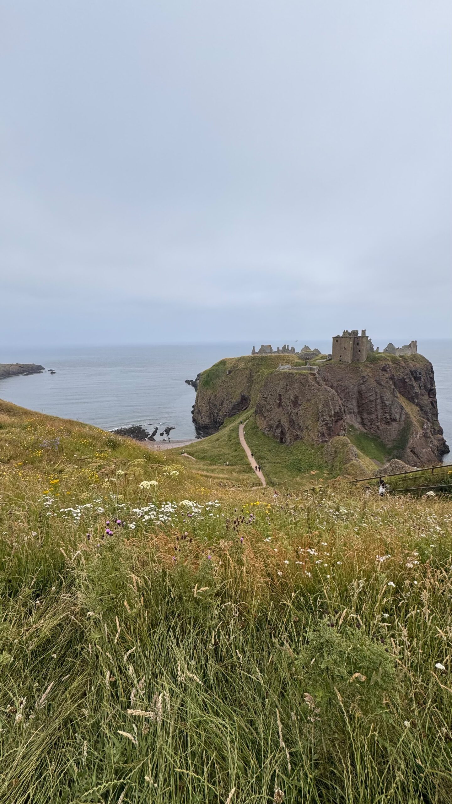 Castillo junto a la costa escocesa