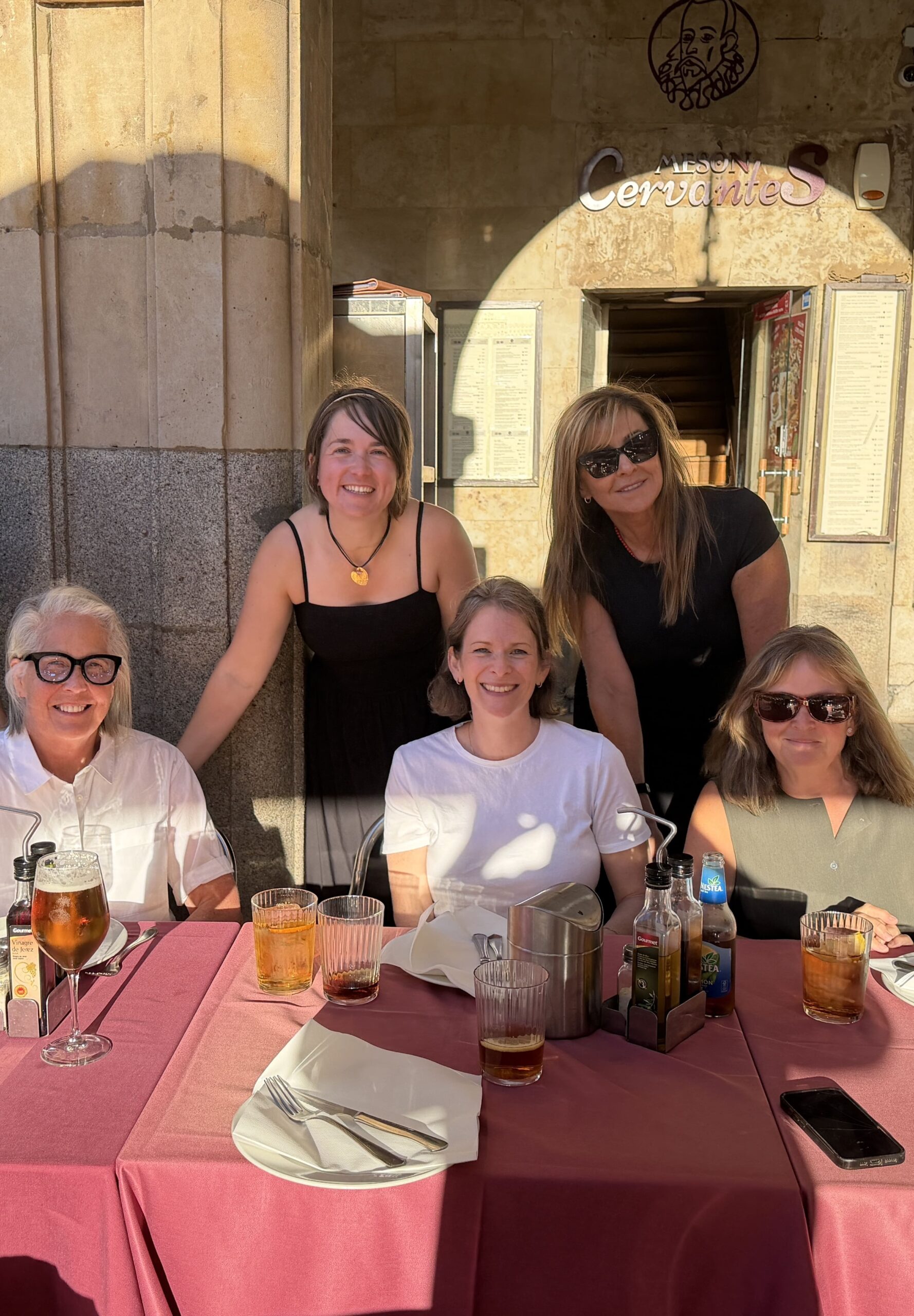 A long lunch together on last year's trip
