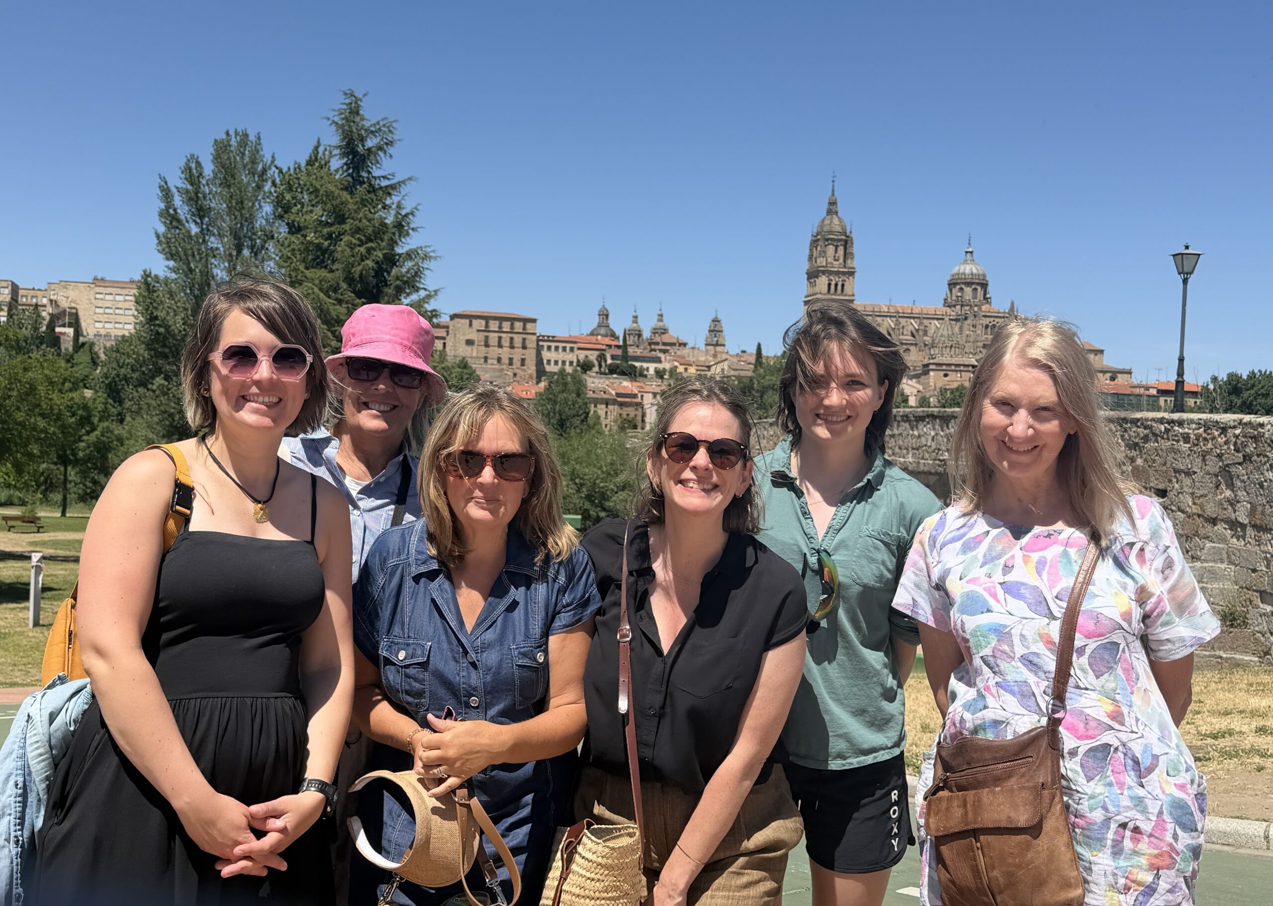 Last year's group with the Salamanca skyline